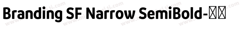 Branding SF Narrow SemiBold字体转换